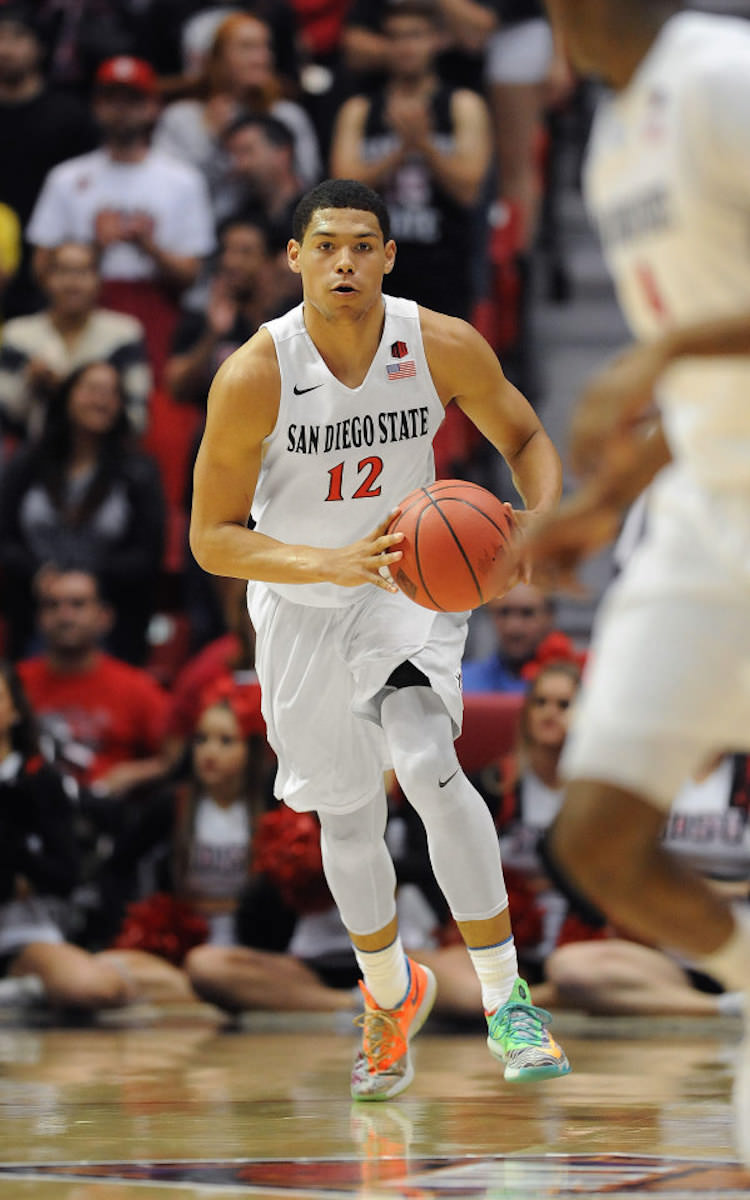 San Diego State's Trey Kell in the Nike KD 6 "What The"