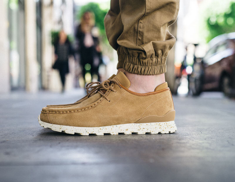 CLAE Hopper "Cinnamon Suede" On-Foot Look