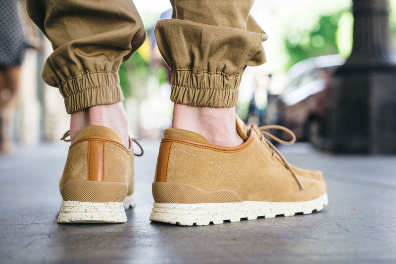 CLAE Hopper "Cinnamon Suede" On-Foot Look