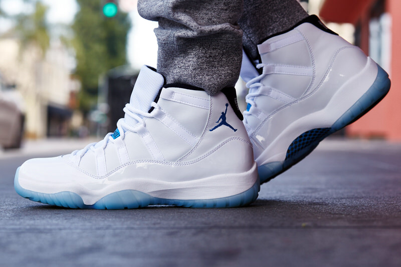 Air Jordan 11 "Legend Blue" On-Foot Look