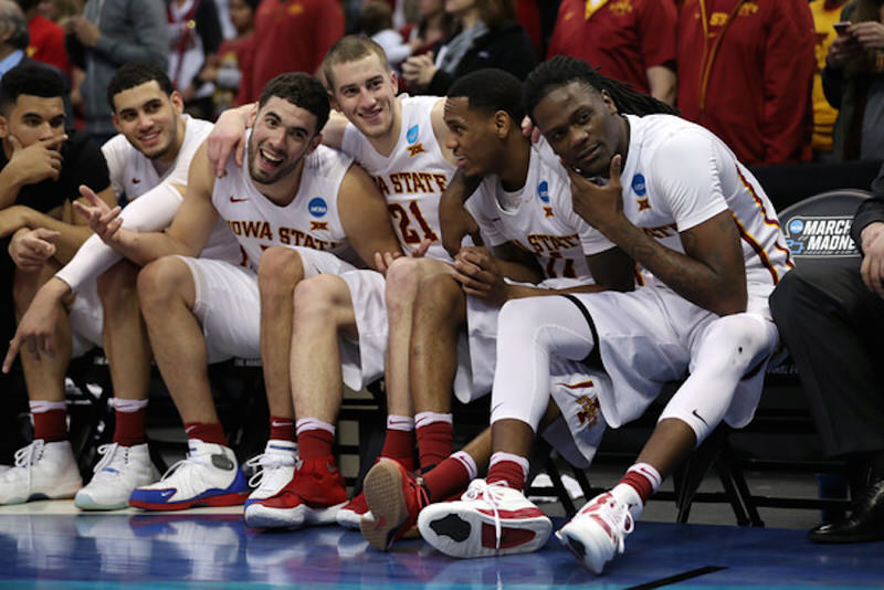 Members of the Iowa State's Men's Basketball Team