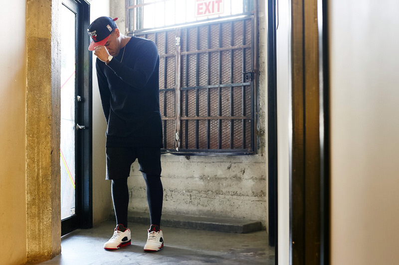 Air Jordan 5 Low "Fire Red" On-Foot Look