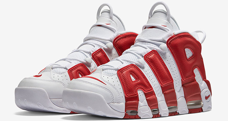 Nike Air More Uptempo White Varsity Red