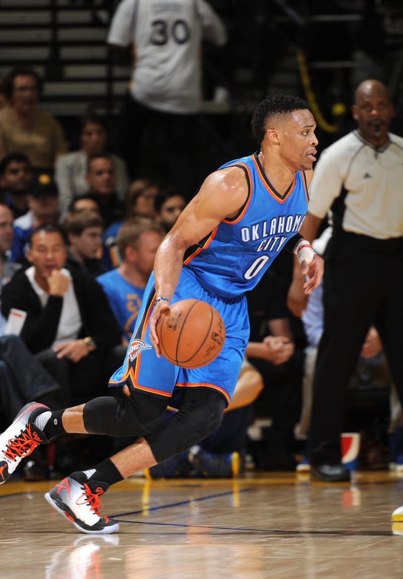 Russell Westbrook in an Air Jordan XXX PE