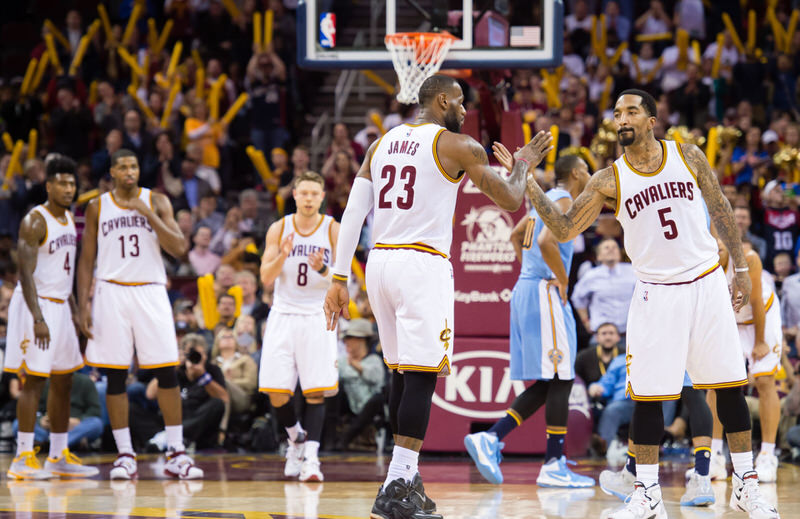 LeBron James in a Nike LeBron 13 PE