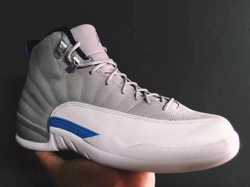 Air Jordan 12 Grey University Blue