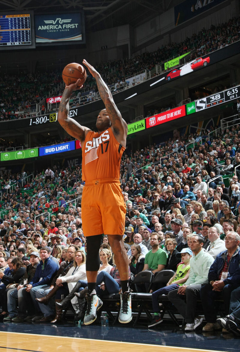 P.J. Tucker in the Nike Hyperdunk 2011 "Galaxy"