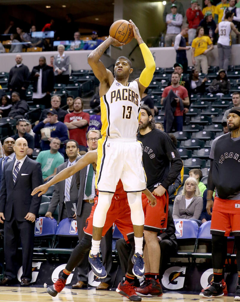 Paul George in the Nike HyperLive