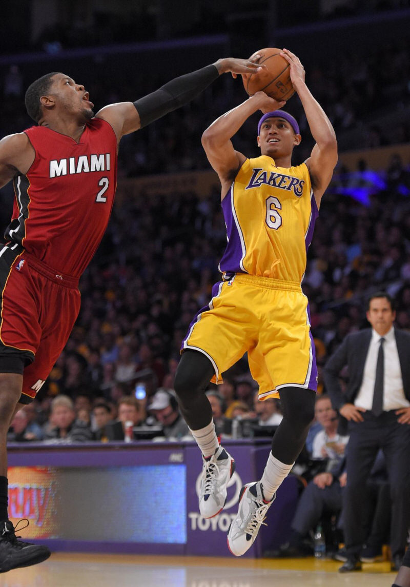 Jordan Clarkson in the Air Jordan 7 "Olympic"