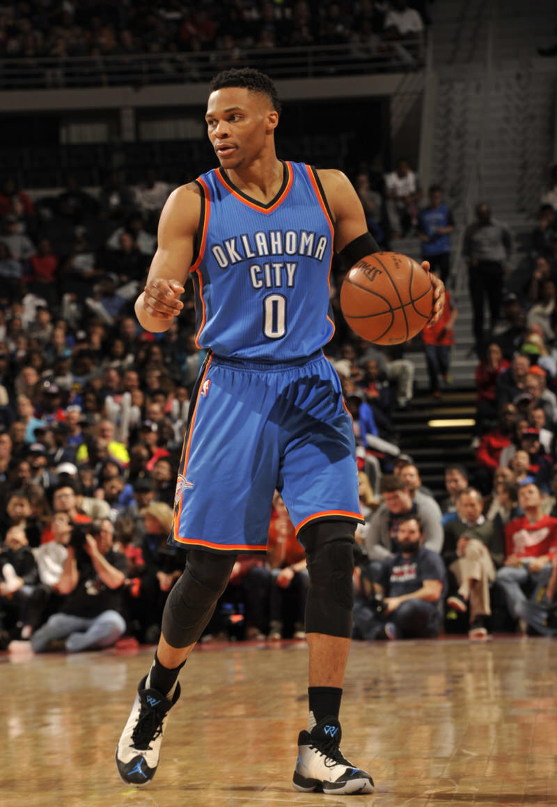 Russell Westbrook in an Air Jordan XXX PE