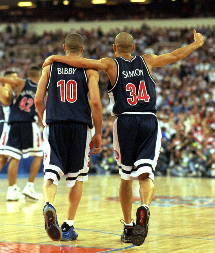 Mike Bibby in the Nike Air Foamposite One