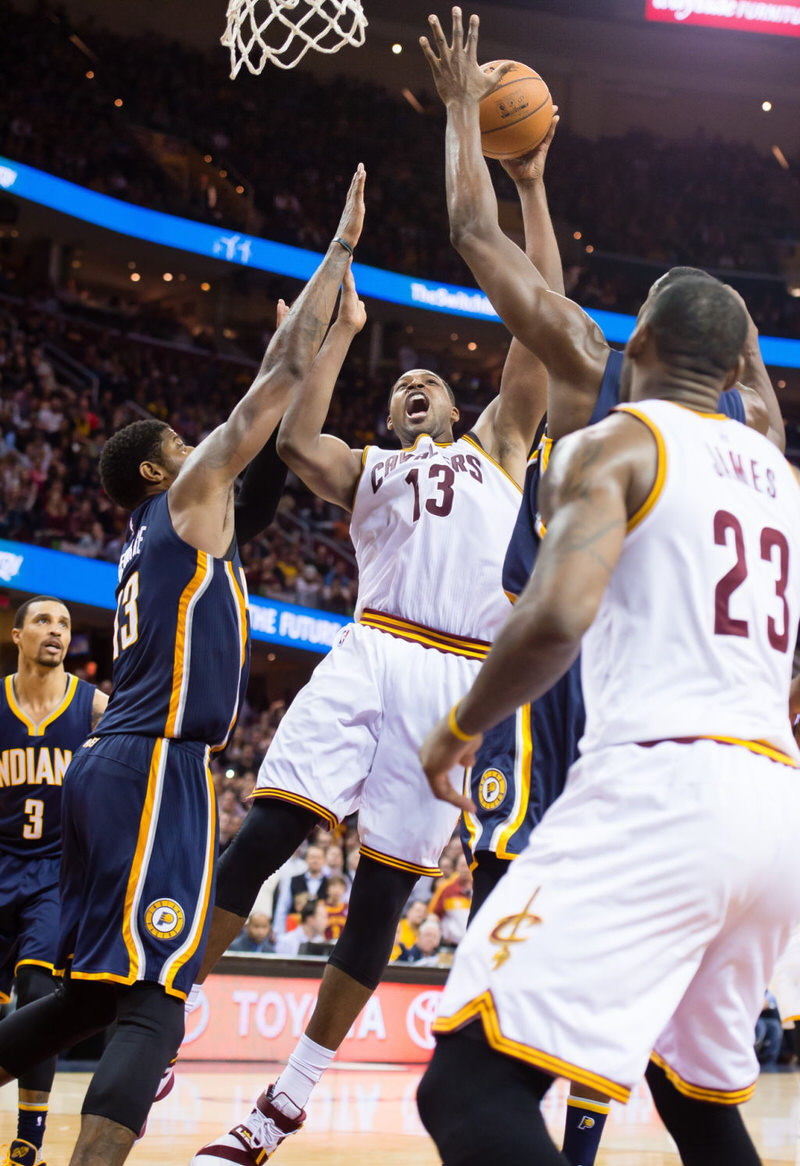 Tristan Thompson in the Nike Zoom LeBron Soldier IX