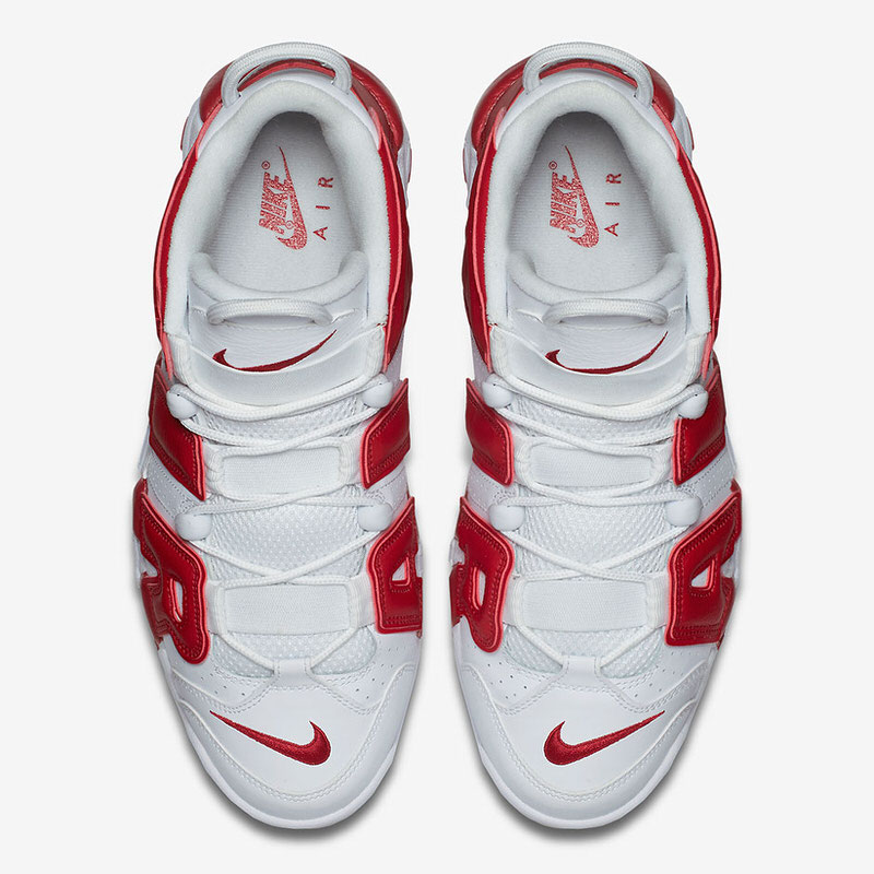 Nike Air More Uptempo White Varsity Red