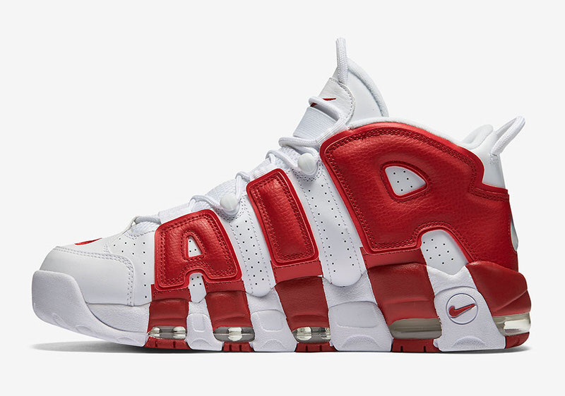 Nike Air More Uptempo White Varsity Red