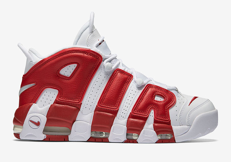 Nike Air More Uptempo White Varsity Red