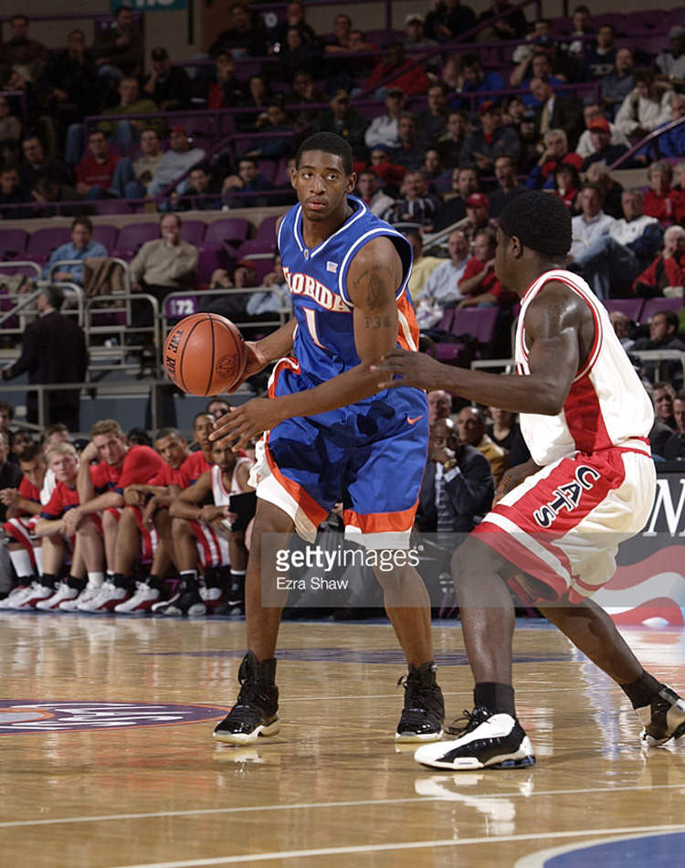 Orien Greene in the Air Jordan 11 "Space Jam"