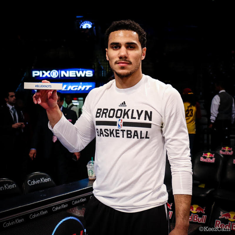 Shane Larkin supporting Kiel Colon Cancer''s "Blue Knots" Initiative 