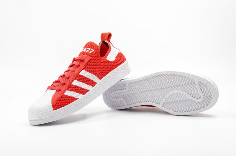 adidas Superstar 80s Primeknit Red White