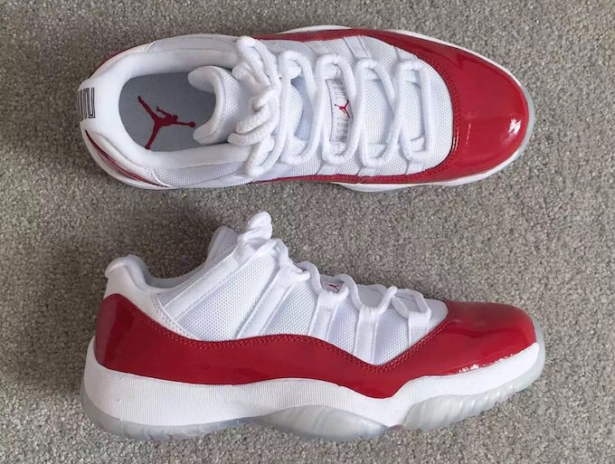 Air Jordan 11 Low White Varsity Red