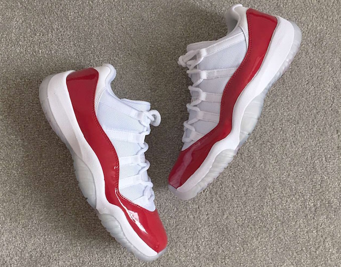 Air Jordan 11 Low White Varsity Red