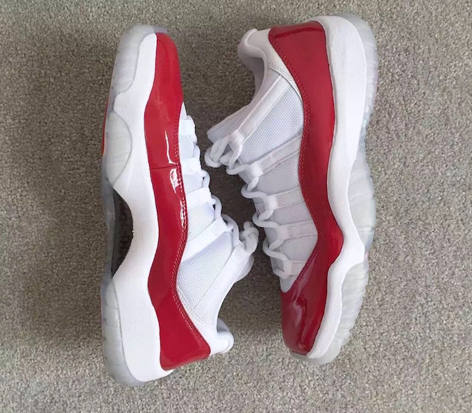 Air Jordan 11 Low White Varsity Red