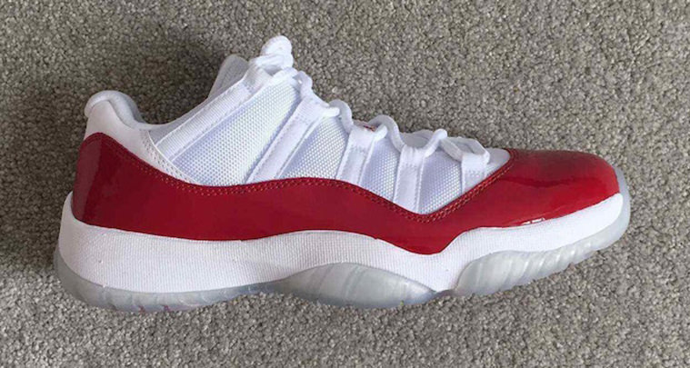 Air Jordan 11 Low White Varsity Red