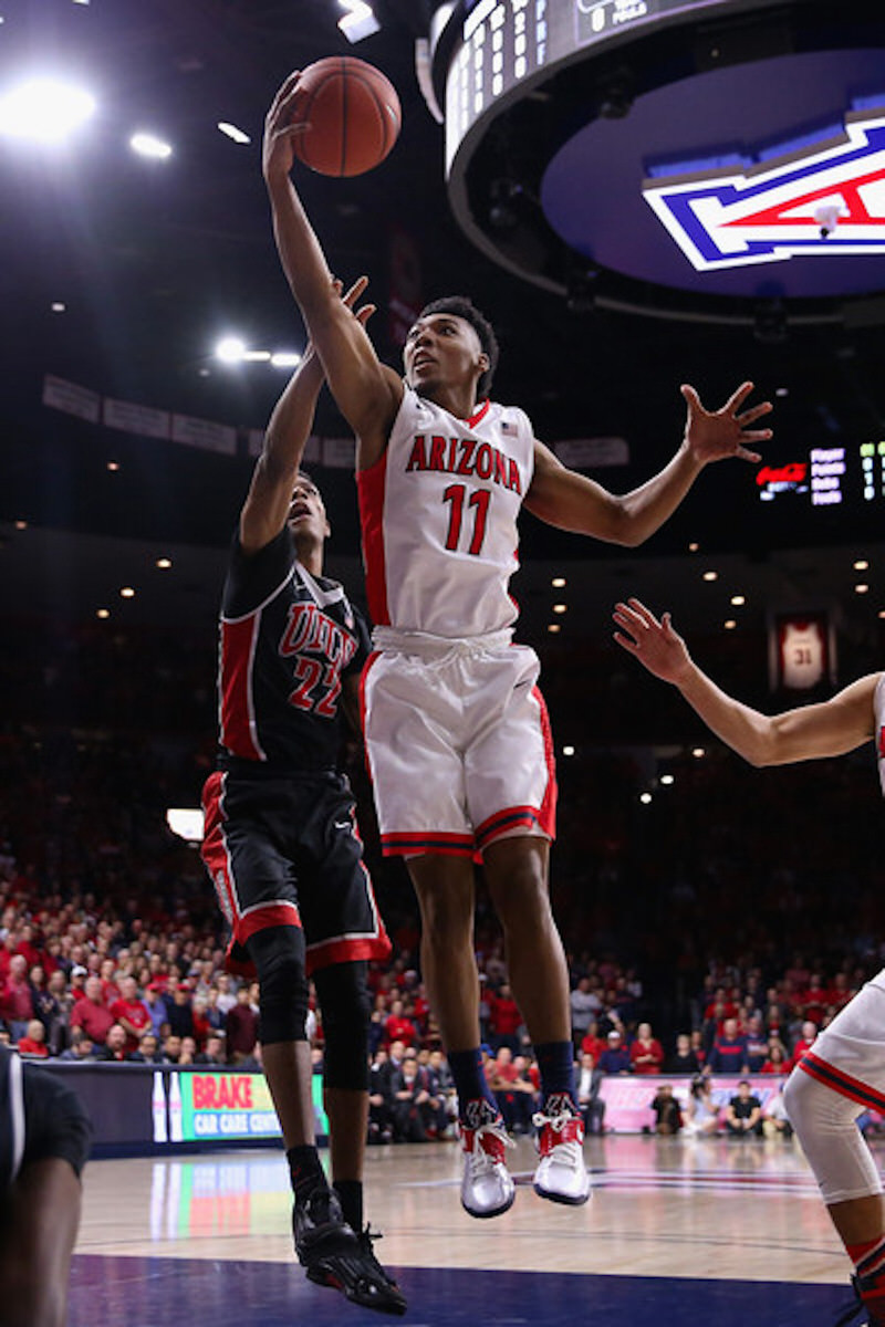 Arizona's Allonzo Trier in the Nike KD IV "USA"