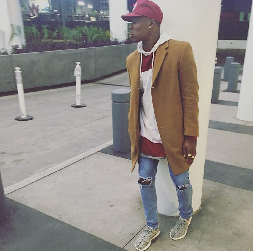 Washington Redskins' Duke Ihenacho in the adidas Yeezy Boost 350 "TurtleDove"