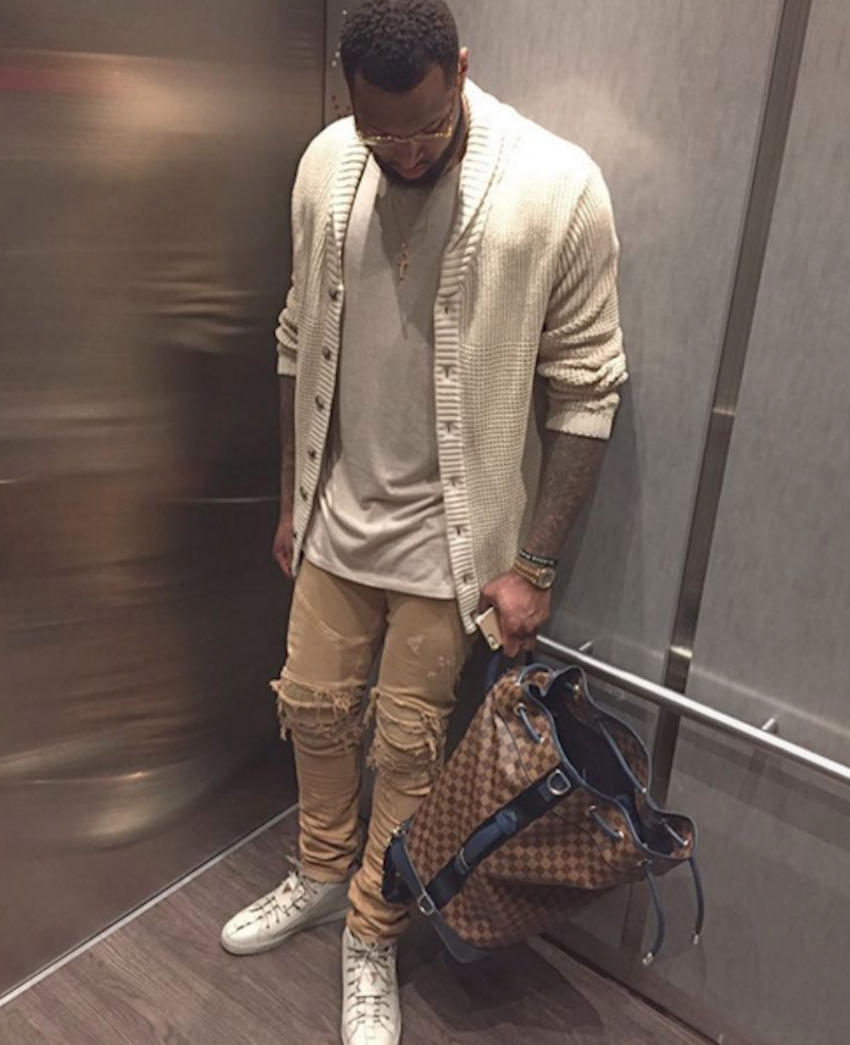 Sacramento Kings' DeMarcus Cousins in a pair of K1X x Patrick Mohr MK7