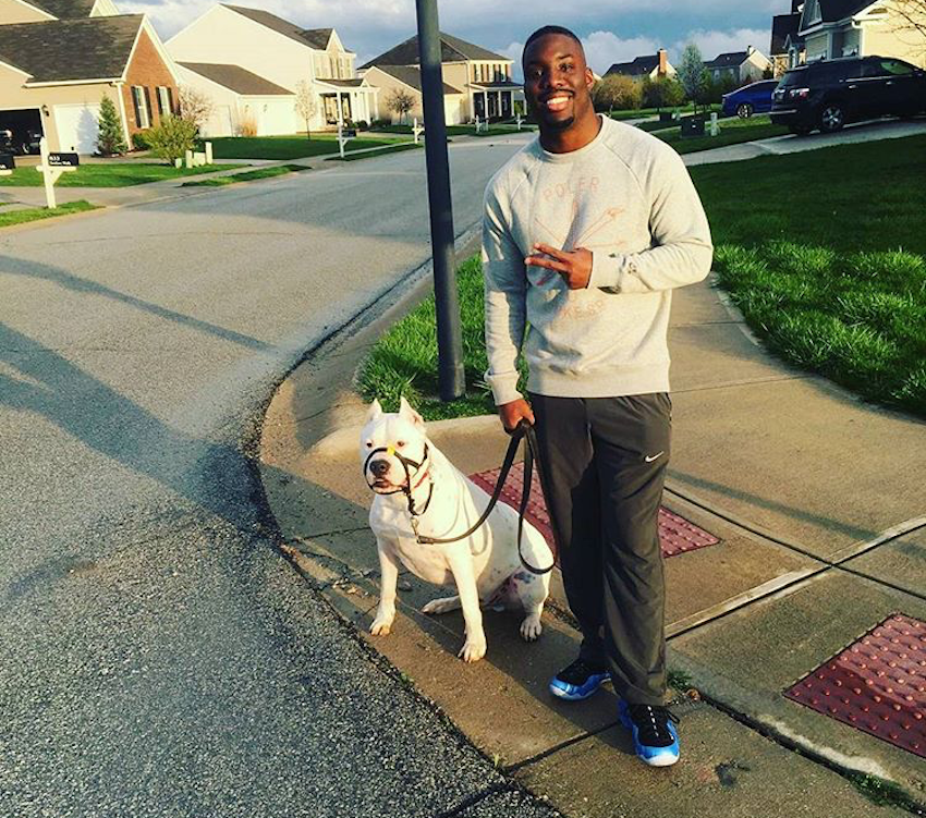 Indianapolis Colts' Vontae Davis in the Nike Foamposite One "Sharpie Pack"