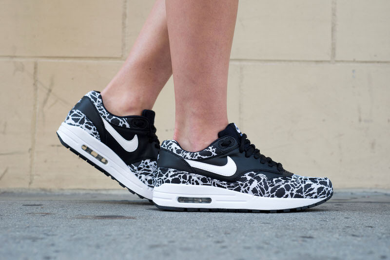 Nike Air Max 1 Jacquard Black/White On-Foot Look