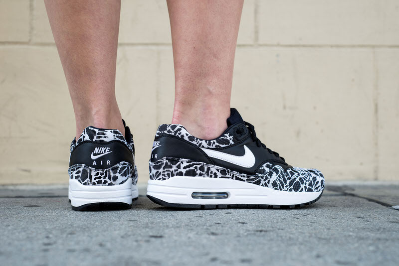 Nike Air Max 1 Jacquard Black/White On-Foot Look