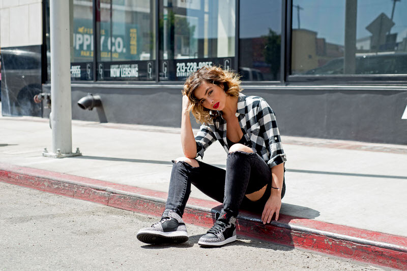 Air Jordan 1 High Black/Cement On-Foot Look