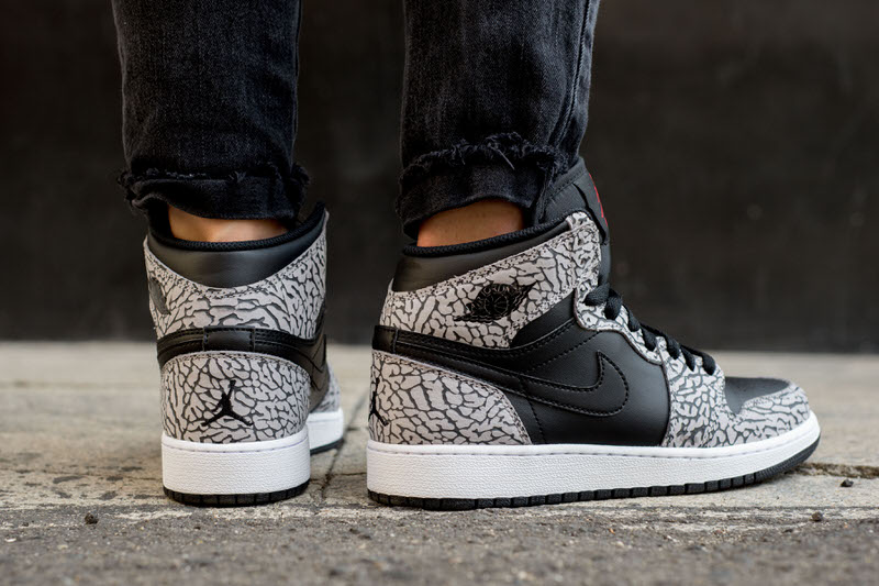 Air Jordan 1 High Black/Cement On-Foot Look