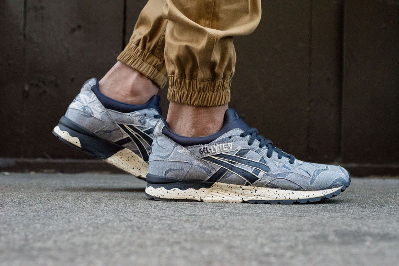 ASICS Gel Lyte V "Floral Denim" On-Foot Look