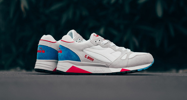 Diadora S8000 NYL White Micro Blue