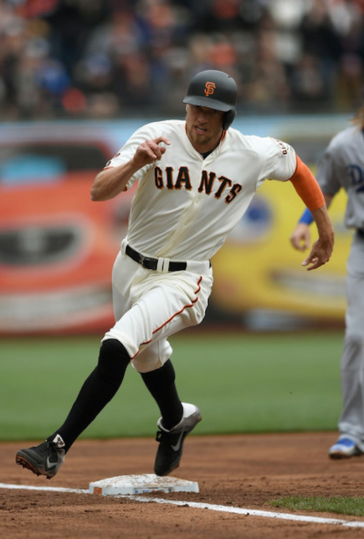 San Francisco's Hunter Pence in the Nike Kobe XI Elite Low "Black/Cool Grey"