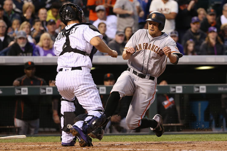 San Francisco's Hunter Pence in the Nike Kobe XI Elite Low "Black/Cool Grey"