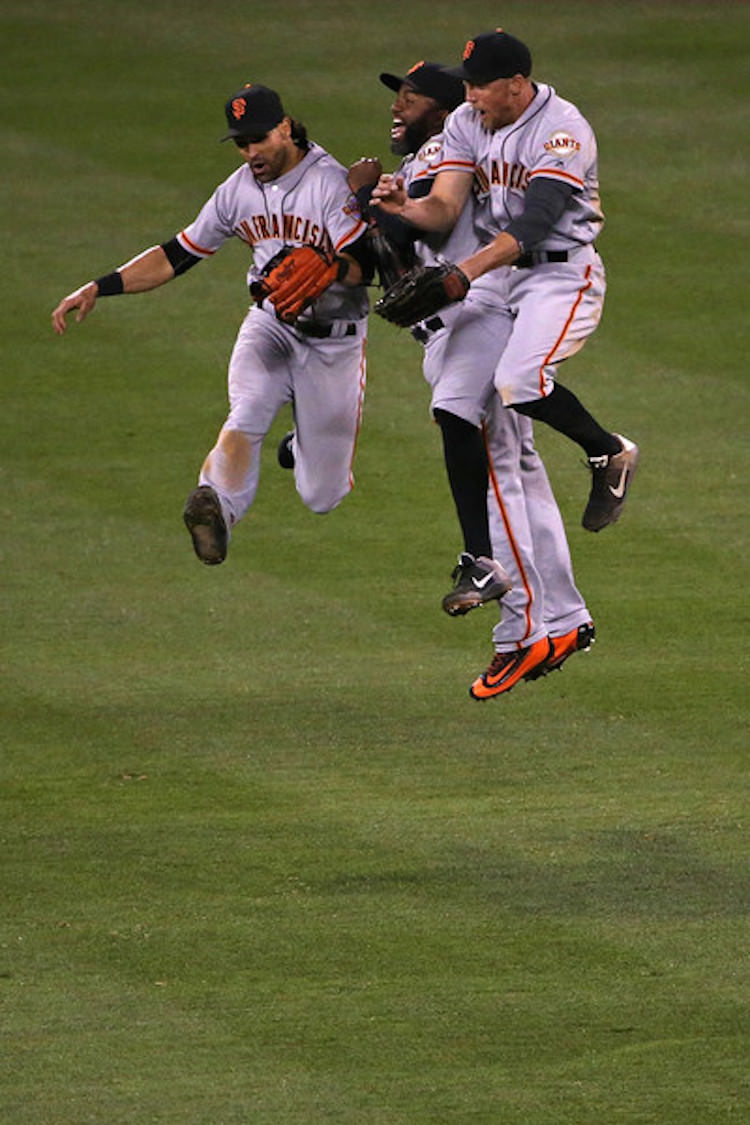 San Francisco's Hunter Pence in the Nike Kobe XI Elite Low "Black/Cool Grey"