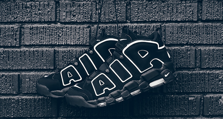 Nike Air More Uptempo Black White