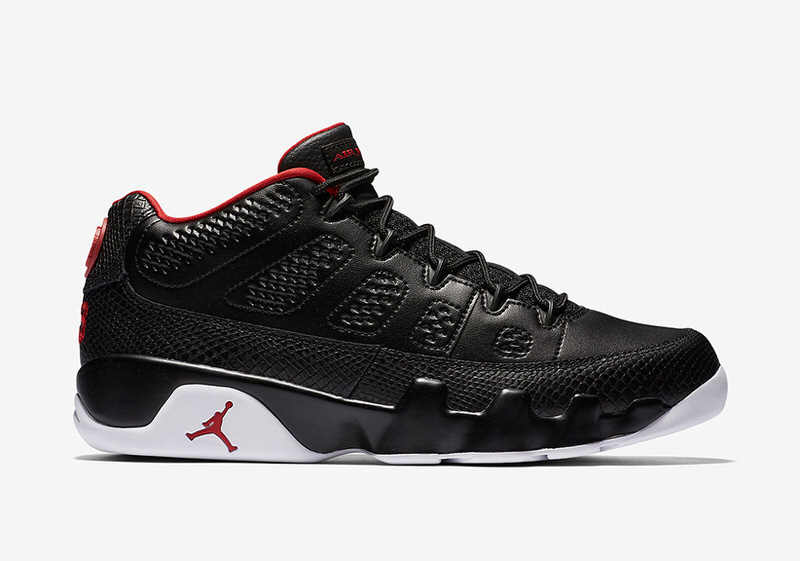 Air Jordan 9 Low Black University Red