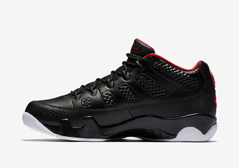 Air Jordan 9 Low Black University Red