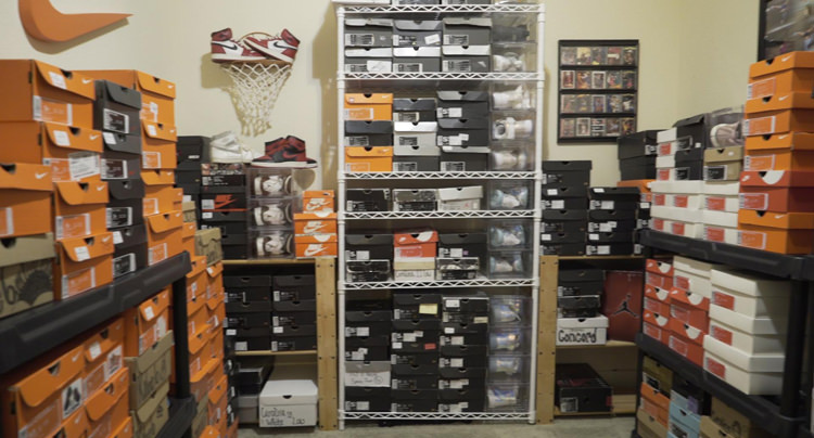 A "Sneak Peek" Inside Taylor Bettis' Sneaker Room