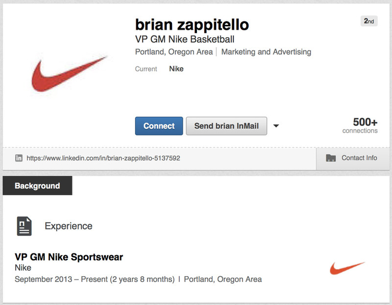 Brian Zappitello's LinkedIn Profile