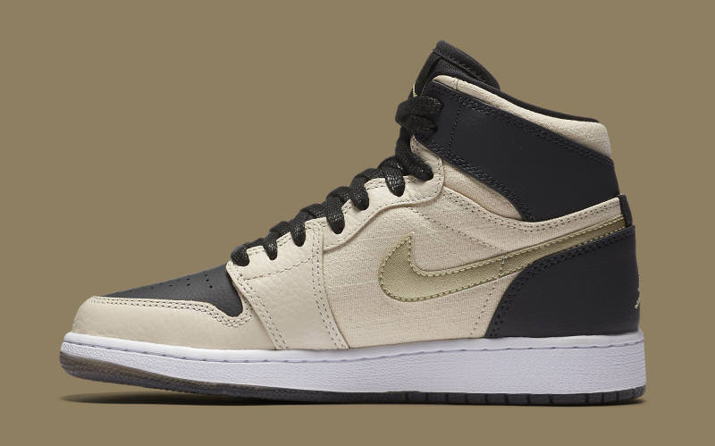 Air Jordan 1 High Pearl White Metallic Gold