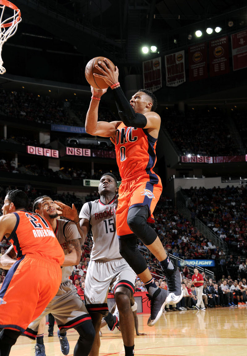 Russell Westbrook in an Air Jordan XXX PE