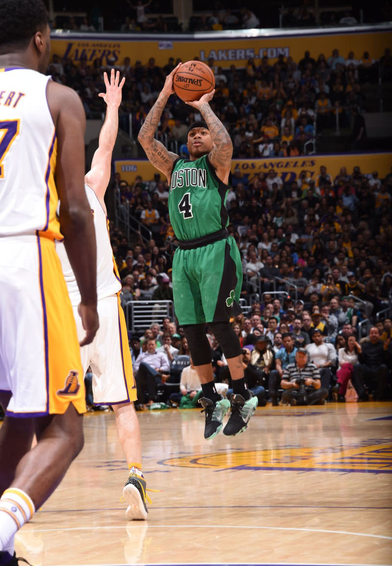 Isaiah Thomas in the Nike Kobe 11 "All-Star"