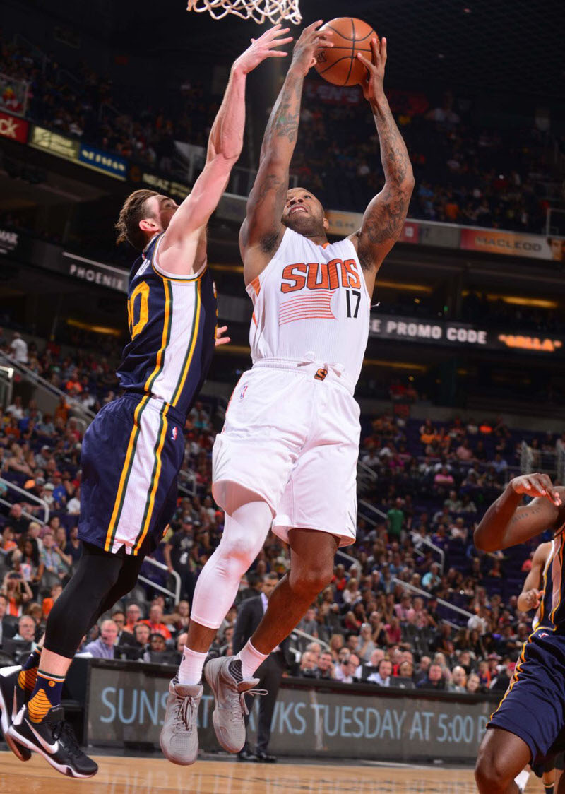 P.J. Tucker in the Nike Zoom Kobe IV "Fade to Black"