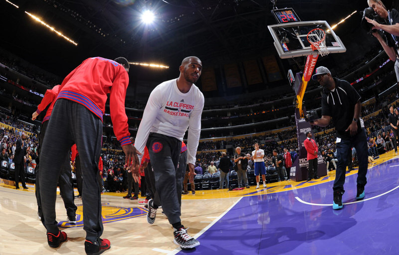 Chris Paul wearing a Jordan CP3.IX iD