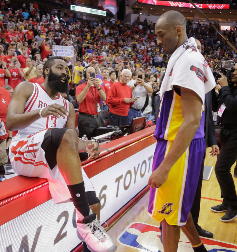 James Harden in the adidas The Kobe